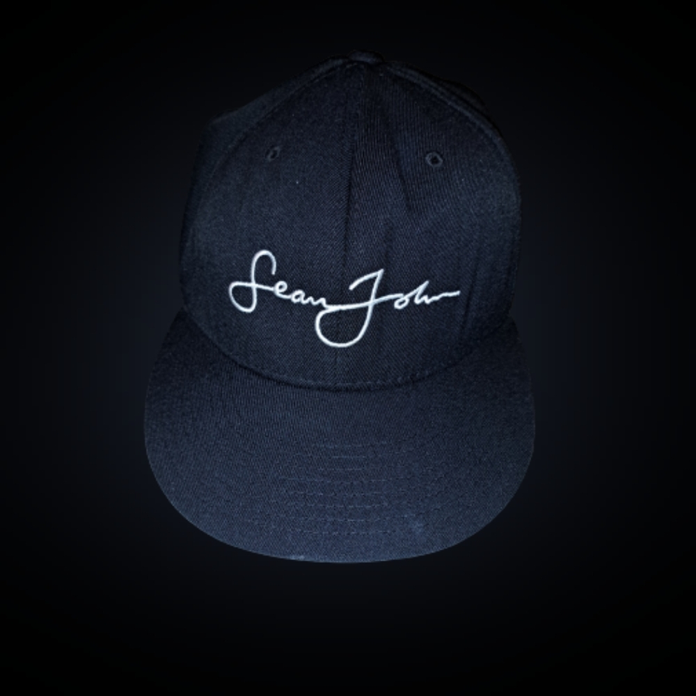 Sean John black with white letters baseball cap.